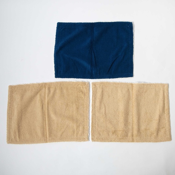 Vintage Terry Cloth & Lace Hand Towels/Placemats Set of 3 - Picture 6 of 7